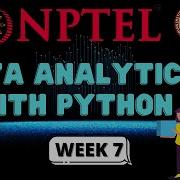 NPTEL Data Analytics With Python Week 7 Quiz Assignment Solution January 2021 Swayam