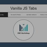 Tabs Using Vanilla Javascript
