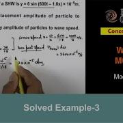 Class 11 Physics Waves Motion 11 Solved Example 3 On Wave Motion For JEE NEET