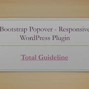 Bootstrap Popover Responsive WordPress Plugin