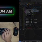 ASMR Programming Coding Clock No Talking
