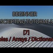 Roblox Studio Beginner Series 7 Tables Arrays Dictionaries