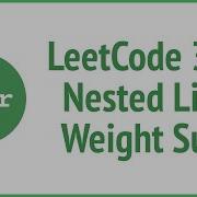 LeetCode 339 Nested List Weight Sum JSer JavaScript Algorithm