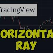 Как нарисовать горизонтальный луч в TradingView 2022