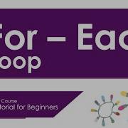 FOREACH LOOP IN C C FULL COURSE TUTORIAL FOR BEGINNERS