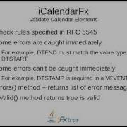 ICalendarFx Overview