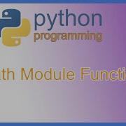 Python Math Module Functions Programming Examples Tutorial