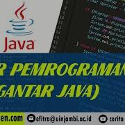 Belajar Dasar Pemrograman Java 1 Pengantar Java