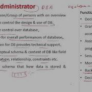 Database Users In DBMS Database Administrator Its Function In DBMS