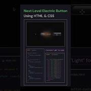 Next Level Electric Button Using HTML CSS Mind Blowing UI Animation Shorts Coding Html Css