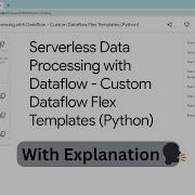 Serverless Data Processing With Dataflow Custom Dataflow Flex Templates Python Qwiklabs