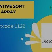 1122 Relative Sort Array In JAVA Leetcode Problem Easy Leetcode