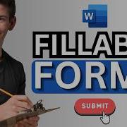 How To Make Fillable Forms In Word W Submit Button