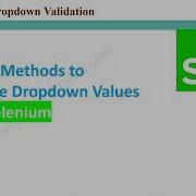Selenium Проверка значений в выпадающем списке опций Часть 1 более старый подход