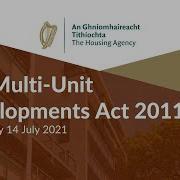 Session 1 The Multi Unit Developments Act 2011