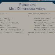Pointers Vs Multi Dimensional Arrays 6 11