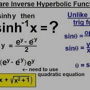 Calculus 2 Hyperbolic Functions 29 Of 57 What Are Inverse Hyperbolic Functions