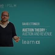 ETTINGER Auction Theory Auction And Revenue