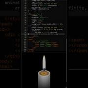 Menggambar Animasi Realistic Candle Light HTML CSS Shorts Htmlcssproject
