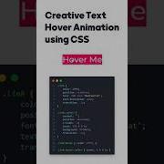 Text Hover Animation Using CSS Shorts