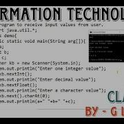 How To Take Integer Float And Char Type Input In Java Program CBSE Class 12 IT 802