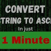 How To Convert A String Into ASCII Value In Python
