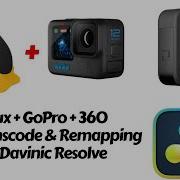 Linux GoPro 360 Remap FFMPEG Transcode Davinci Resolve