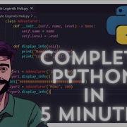 LEARN PYTHON UNDER 5 MINUTES Python Coding Programming