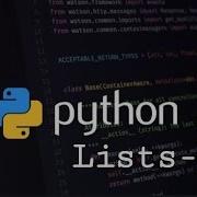 Python 1 LISTS Part 1 According To VTU Syllabus By Dr Mahantesh K
