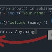 Python Input In Sublime Text SOLVED