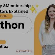 Python Identity Operator Is Is Not Membership Operator In Not In Explained Beginners Guide