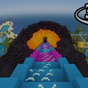 Minecraft 360 Volcano Water Slide