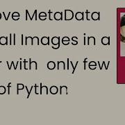 Remove Metadata From Hundreds Of Images In A Folder With Only Few Lines In Python