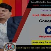 C Live Class Session 16