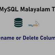 21 Rename Delete Columns SQL MySQL Malayalam Tutorial