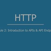 HTTP Part 2 Introduction To APIs And API Endpoints