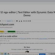 Angular 12 Ngx Editor Text Editor With Dynamic Data Working Demo