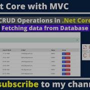Отображение данных из базы данных в ASP NET Core MVC EF Code First в Visual Studio 2022 пошаг