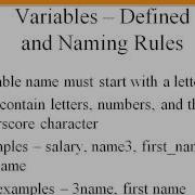 04 04 Variable Naming Rules C Sharp DotNet Programming Training Video Tutorial