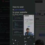 How To Add Pre Loader In Website With The Help Of HTML CSS Shorts Htmlcss Youtube Website