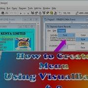 How To Create Menus Using Visual Basic Program Vb Menu Tutorials