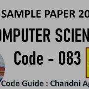 Solved CBSE Sample Paper Computer Science 2020 21 Class XII Part B Descriptive Section 1 Solved