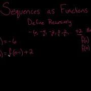 Define A Sequence Recursively Using Function Notation