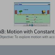 1 5 Getting The Data LAB Motion With Constant Acceleration