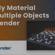 How To Apply Material To Multiple Objects In Blender Blender Tutorial