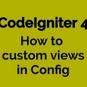 CodeIgniter 4 HMVC How To Custom Multiple Views Using Config