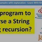 How To Reverse A String In Java Using Recursion
