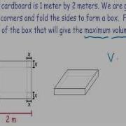 Optimization Maximum Volume Of Box