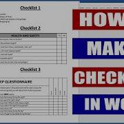 How To Make A Checklist In Word Microsoft Word Tutorials