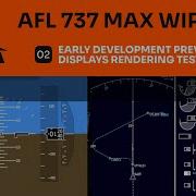 AFL 737 MAX Early Development Preview Displays Rendering Tests